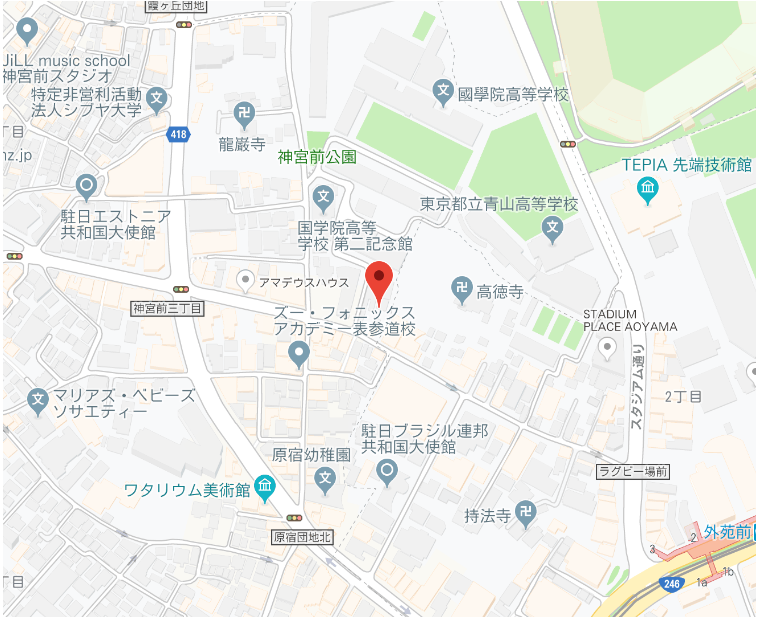 青山山荘　MAP