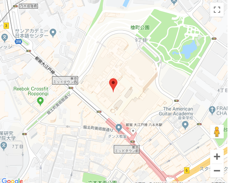 東京ミッドタウン　お肉の専門店　スギモト　地図